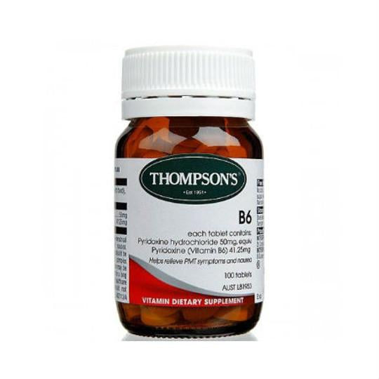 Thompson's Vitamin B6 50mg 100 tablets