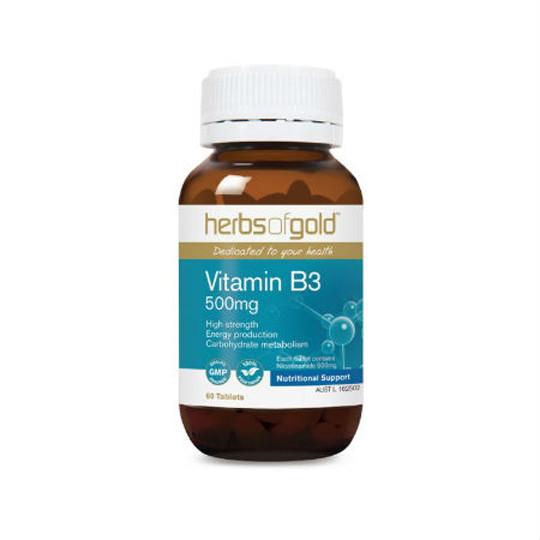 Herbs of Gold Vitamin B3 500mg 60 tablets