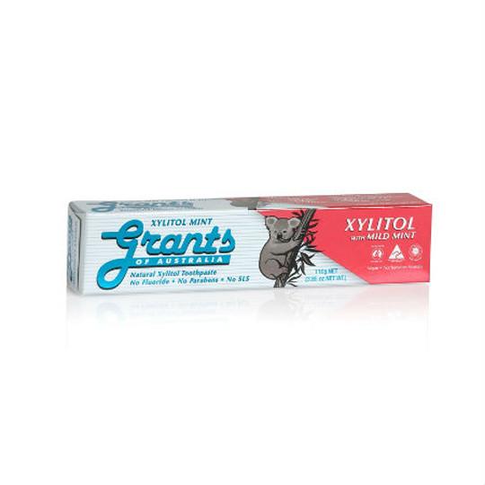 Grants Natural Xylitol Toothpaste with Mild Mint 110g