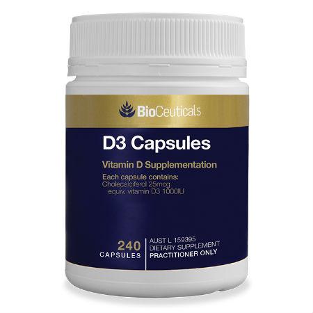 BioCeuticals D3 Capsules 240 softgels