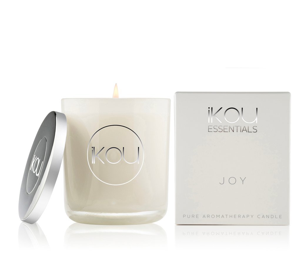 IKOU ESSENTIALS LARGE CANDLE GLASS JOY