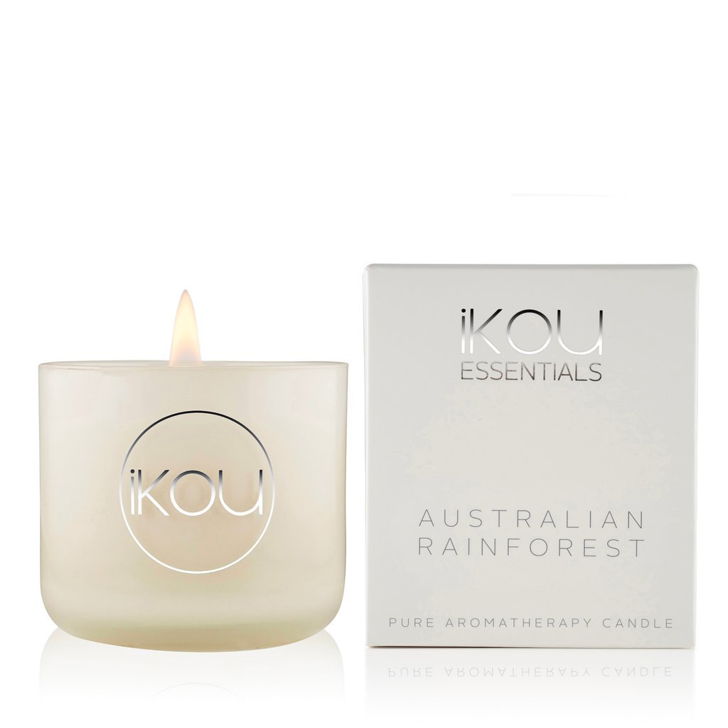 IKOU ESSENTIALS SMALL CANDLE GLASS AUSTRALIAN RAINFOREST