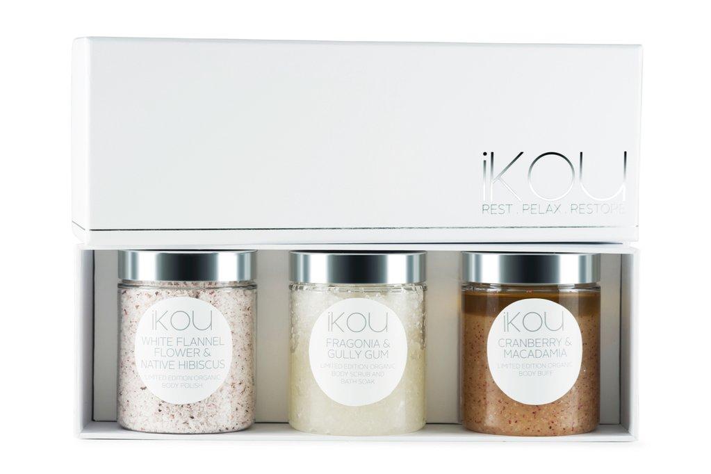 IKOU LIMITED EDITION AUSTRALIAN COLLECTION BODY SCRUB TRIO